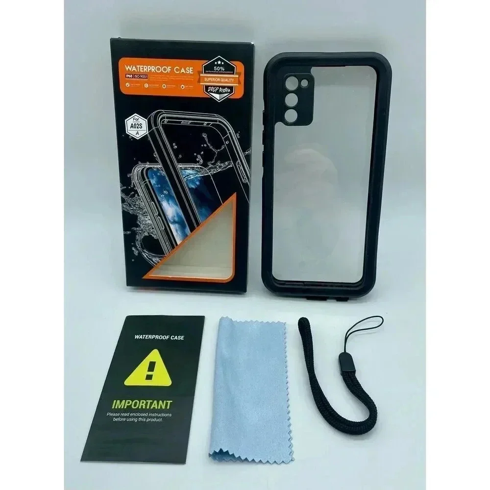 For Samsung Galaxy A02s Case Rugged Waterproof Shockproof Cover Screen Protector